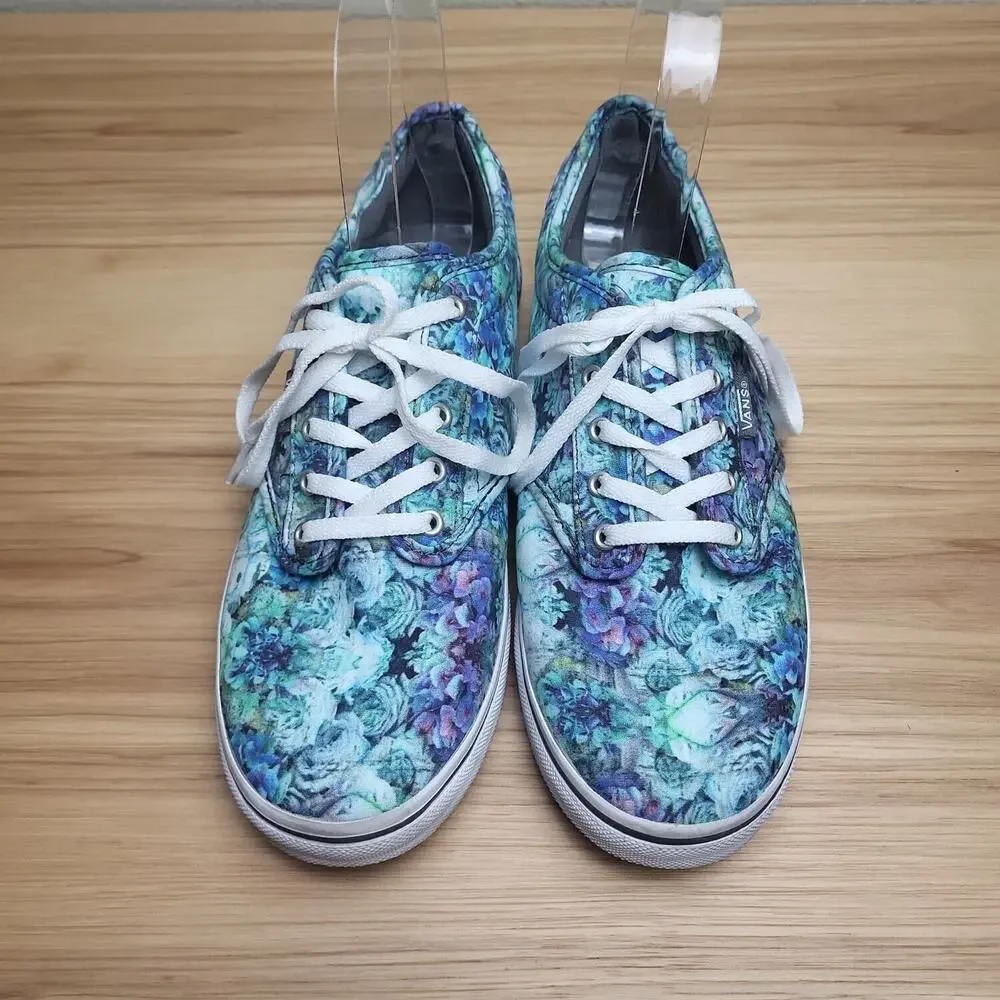 Vans Off‎ The Wall Womens 500714 Multicolor Lace Up Sneaker Shoes Size 8
